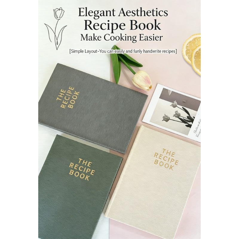 Cocktail Recipe Book - A5 Hardcover Recipe Book - Custom