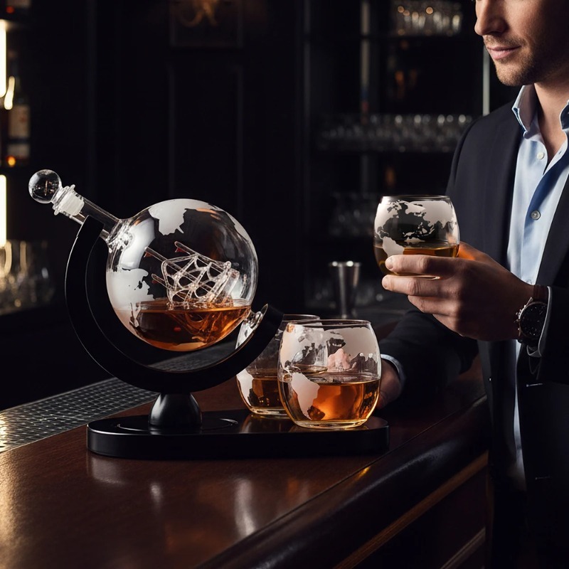 Creative Globe Decanter Set wi - Decanter Globe Set のレビューと価格
