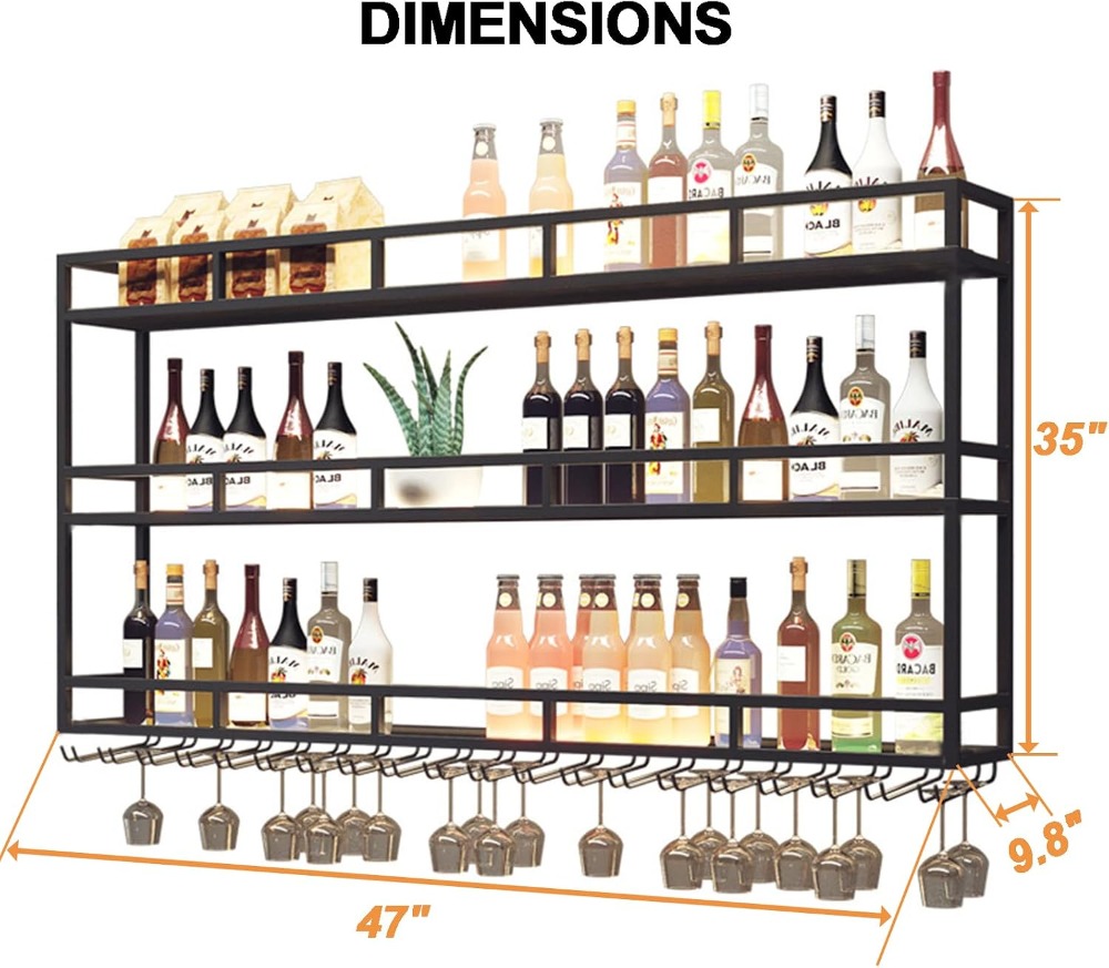 Large Heavy Duty 47in Wine Rac - Home Bar Shelves のレビューと価格