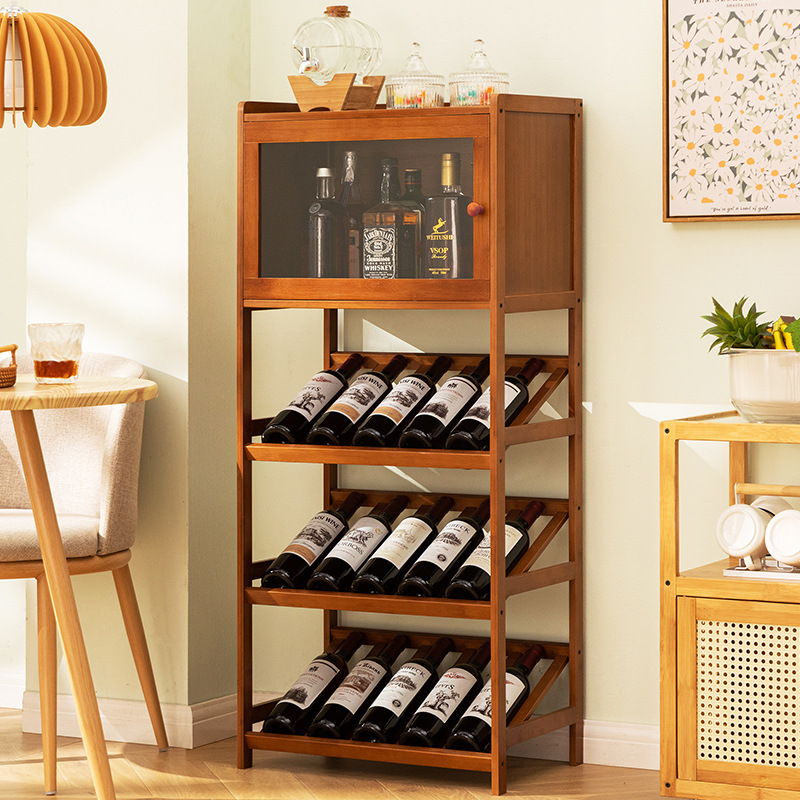 Solid Bamboo Wine Rack 3/4-Tie - Home Bar Shelves のレビューと価格