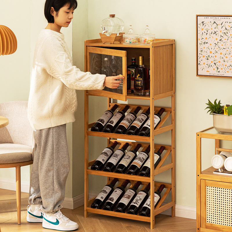 Solid Bamboo Wine Rack 3/4-Tie - Home Bar Shelves のレビューと価格
