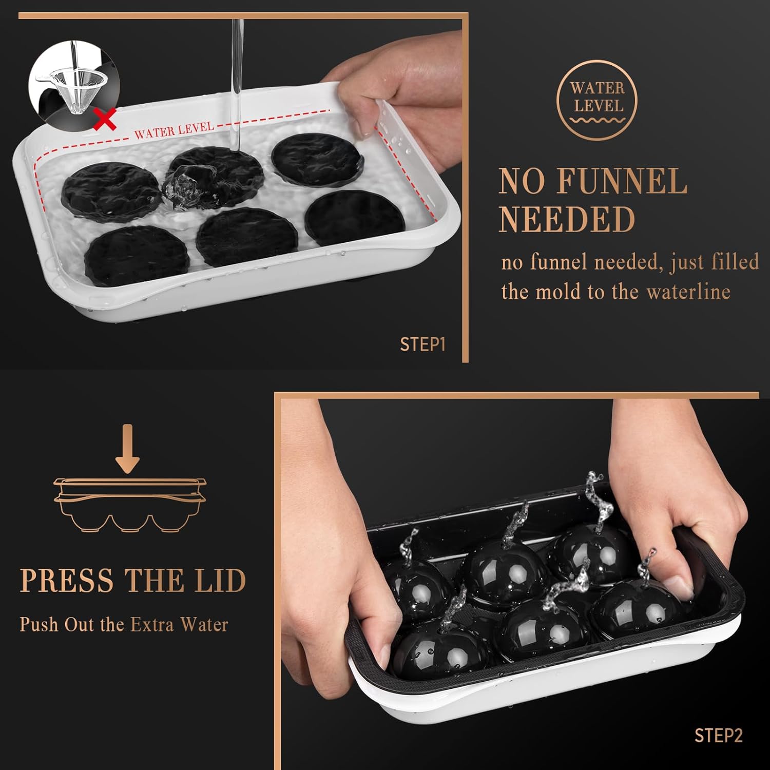 2.2 Inch Round Ice Cube Mold w - Ice Mold Sphere のレビューと価格