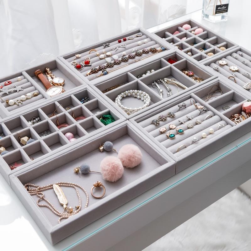 New 1pcs Velvet Jewelry Storag - Bar Cart Gold のレビューと価格