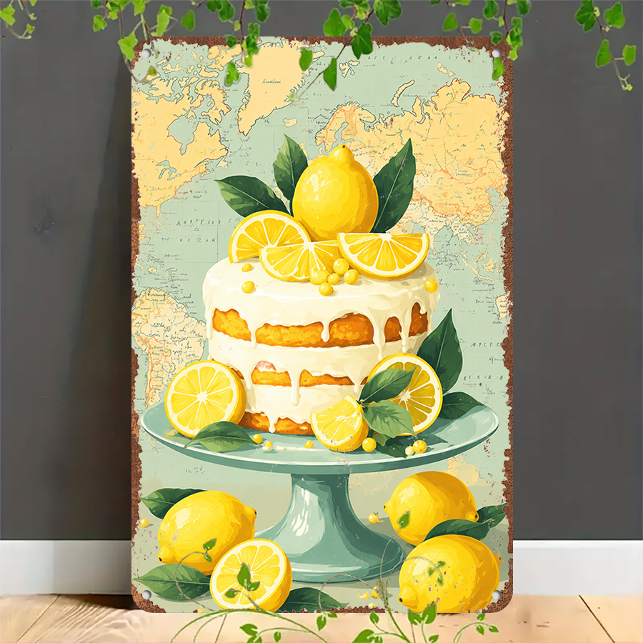 2D flat retro metal tin plate, - Home Bar And Kitchen のレビューと価格