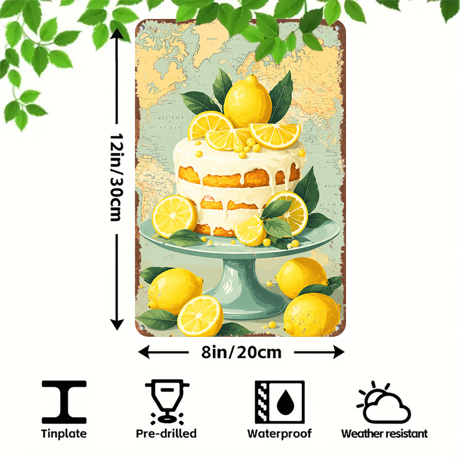 2D flat retro metal tin plate, - Home Bar And Kitchen のレビューと価格