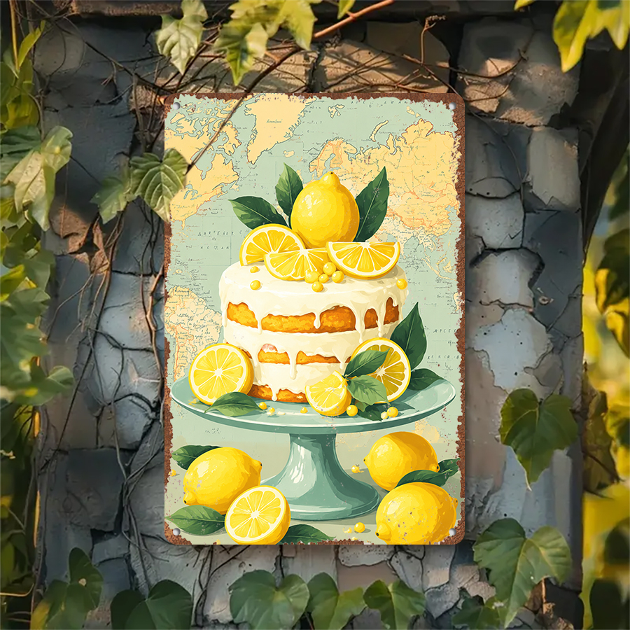 2D flat retro metal tin plate, - Home Bar And Kitchen のレビューと価格