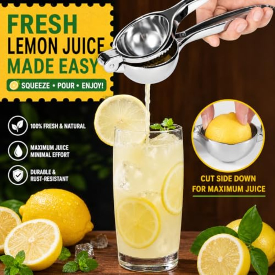 Premium Lemon Squeezer, Large  - Citrus Juicer Bar のレビューと価格