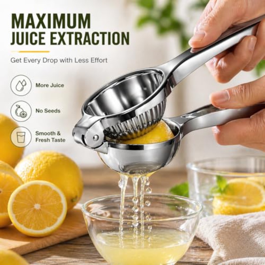 Premium Lemon Squeezer, Large  - Citrus Juicer Bar のレビューと価格
