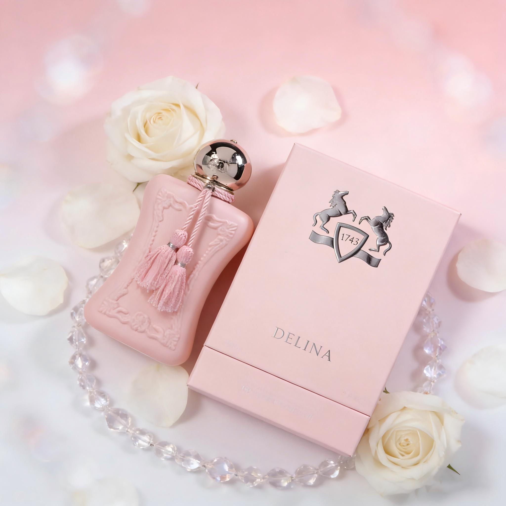 DELINA EDP: Elegant Pink Bottl - Home Bar Accessories のレビューと価格