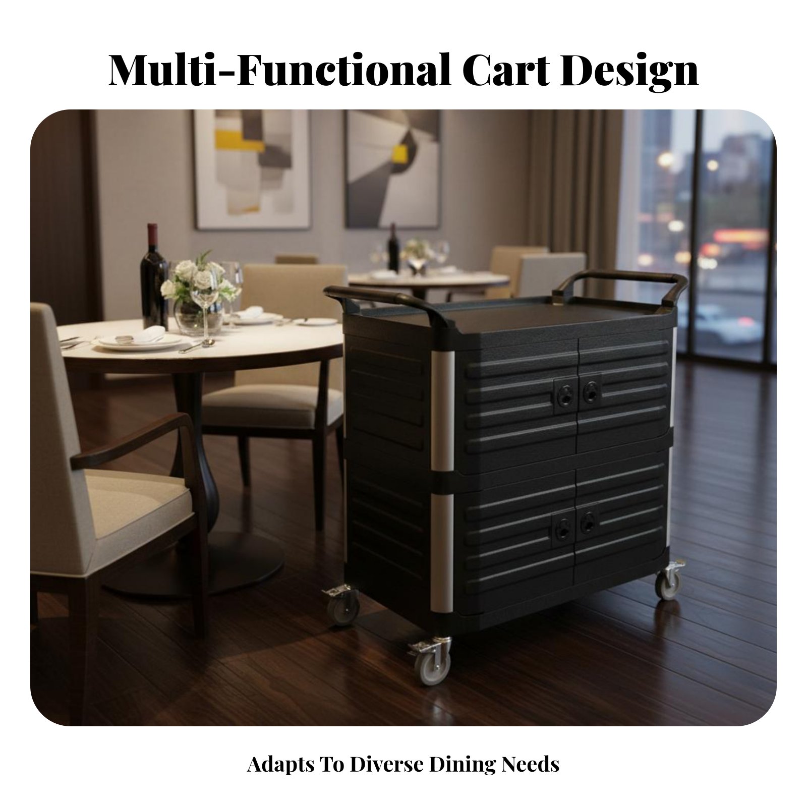 3-Tier utility Cart with caste - Home Bar Shelves のレビューと価格