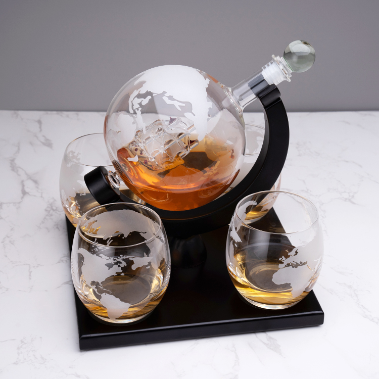 Factory Sale Custom 850ML High - Decanter Globe Set のレビューと価格