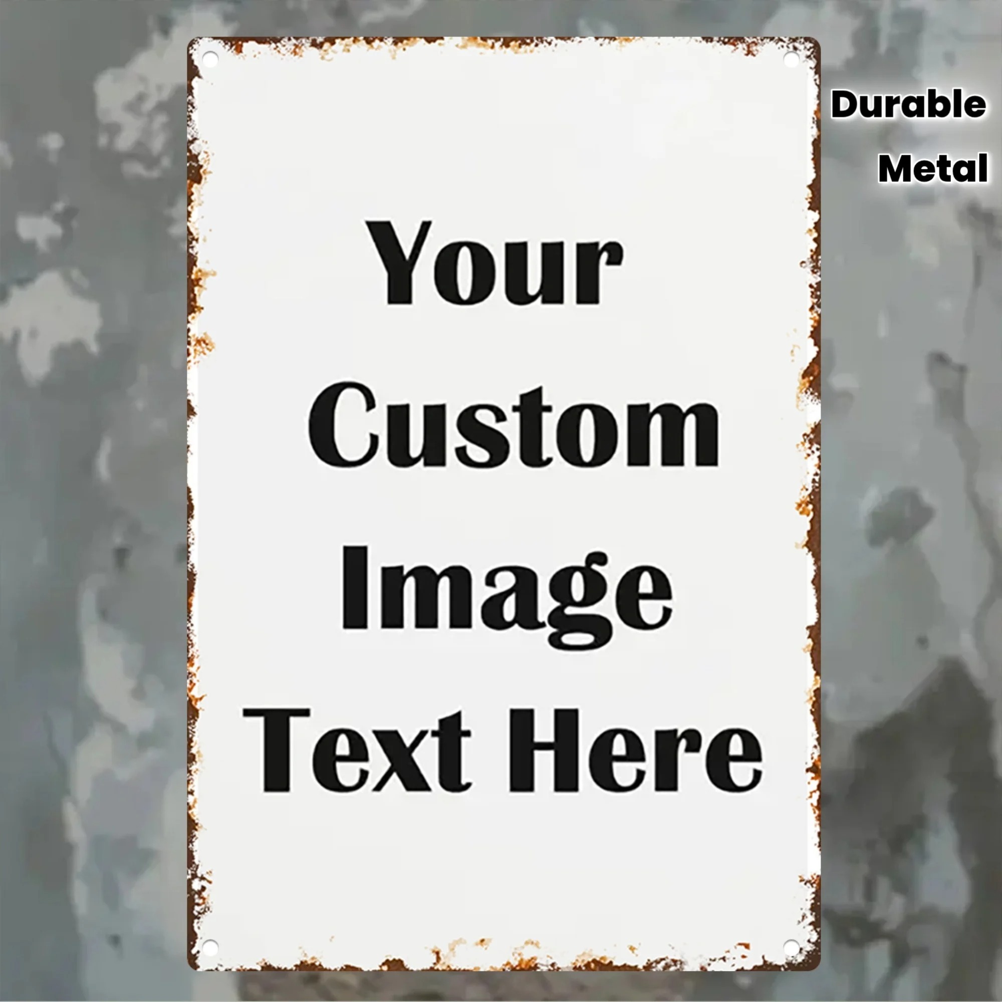 Custom Photo & Text Tin Sign - - Home Bar Accessories のレビューと価格