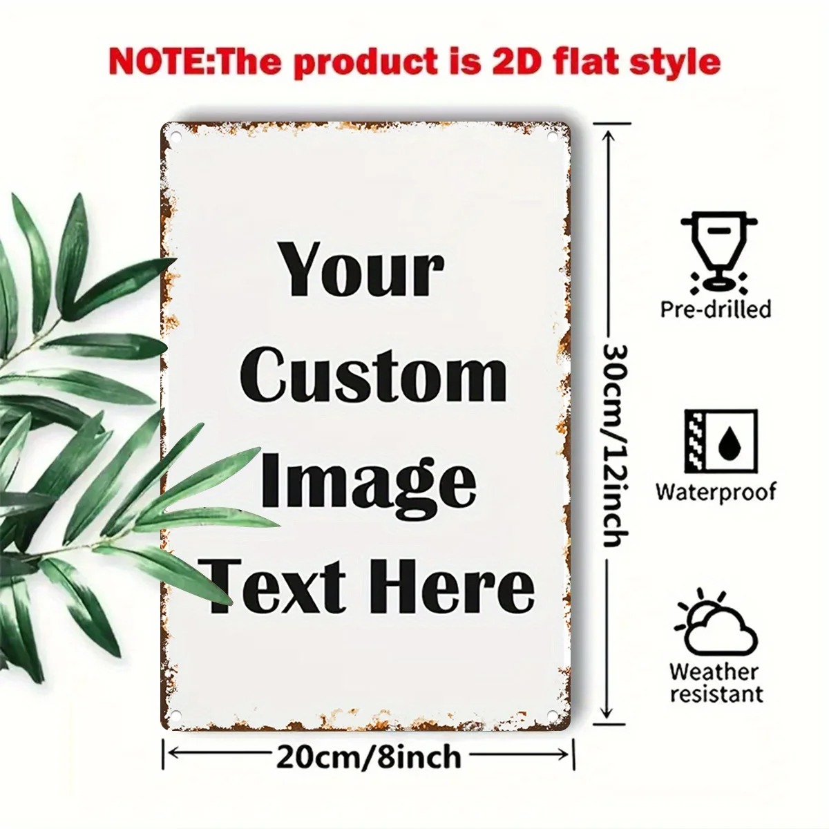 Custom Photo & Text Tin Sign - - Home Bar Accessories のレビューと価格