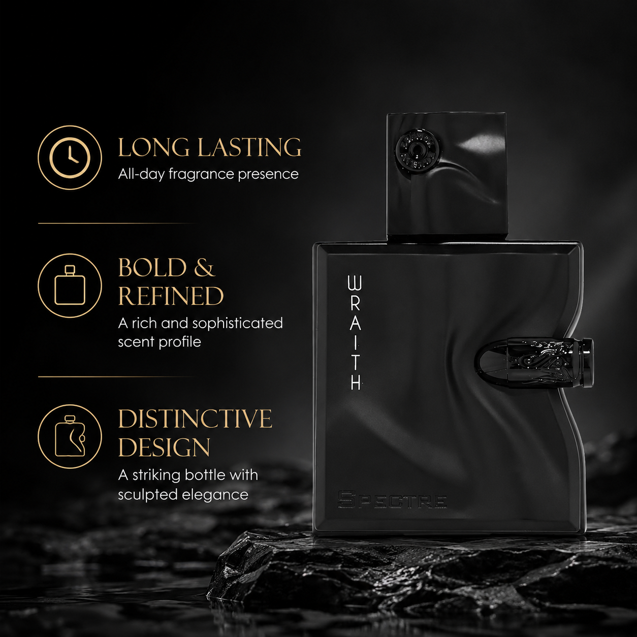 Sculpted Black Bottle Men Eau  - Home Bar Accessories のレビューと価格