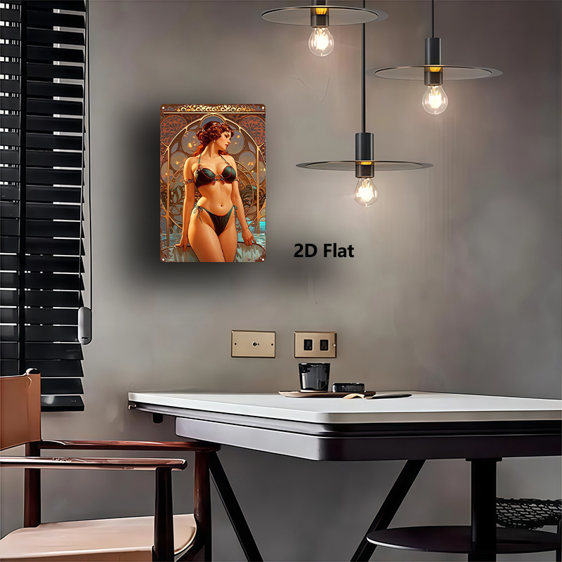 2D Flat Metal Sign, Retro Art  - Home Bar And Kitchen のレビューと価格