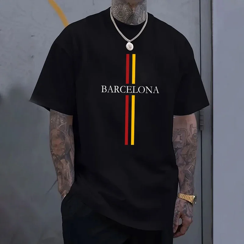 Barcelona Men's Cotton T-shirt - Home Barcelona のレビューと価格