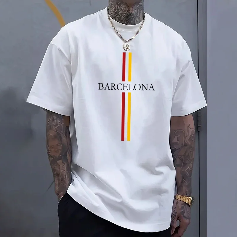 Barcelona Men's Cotton T-shirt - Home Barcelona のレビューと価格