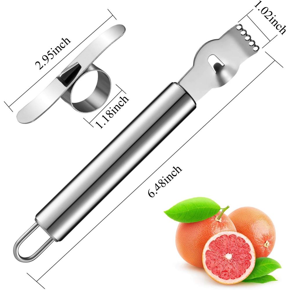 4-Piece Stainless Steel Lemon  - Peeler Channel Knife のレビューと価格