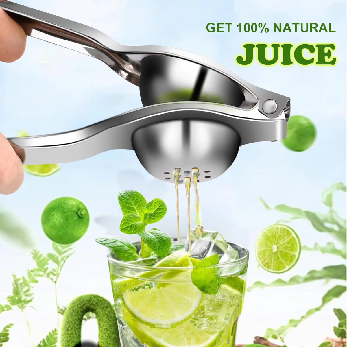 1/2/3pcs Stainless Steel Lemon - Citrus Juicer Bar のレビューと価格