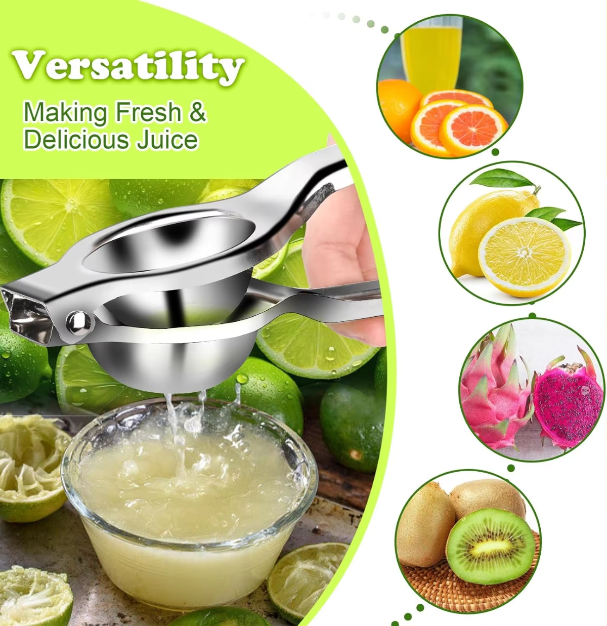 1/2/3pcs Stainless Steel Lemon - Citrus Juicer Bar のレビューと価格