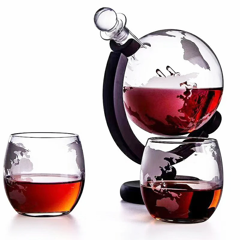Whiskey Glass Set Crystal Glob - Decanter Globe Set のレビューと価格