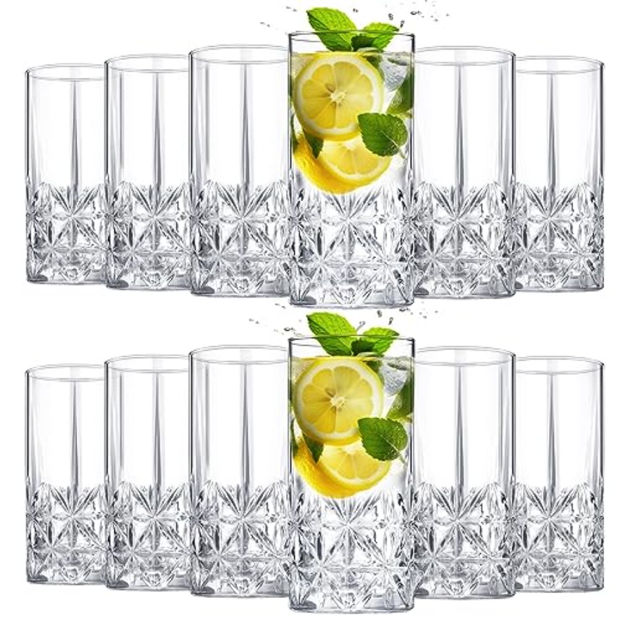 Set of 12 Tall Highball Glasse - Highball Glass Set のレビューと価格