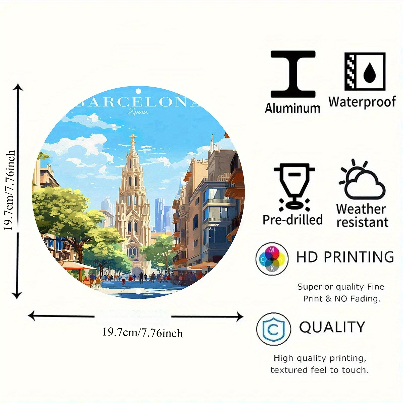 Barcelona Spain Scenic Illustr - Home Barcelona のレビューと価格