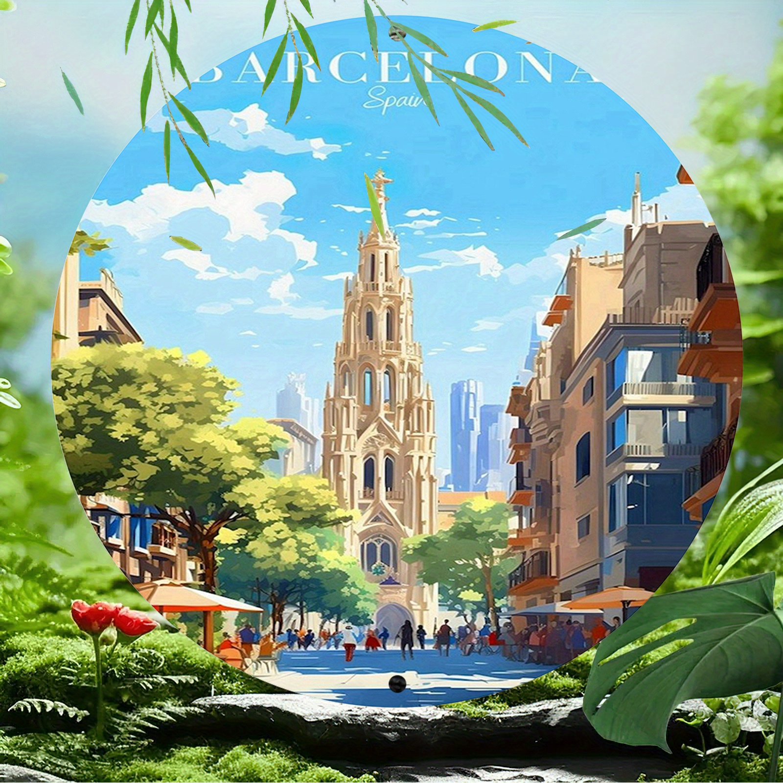 Barcelona Spain Scenic Illustr - Home Barcelona のレビューと価格