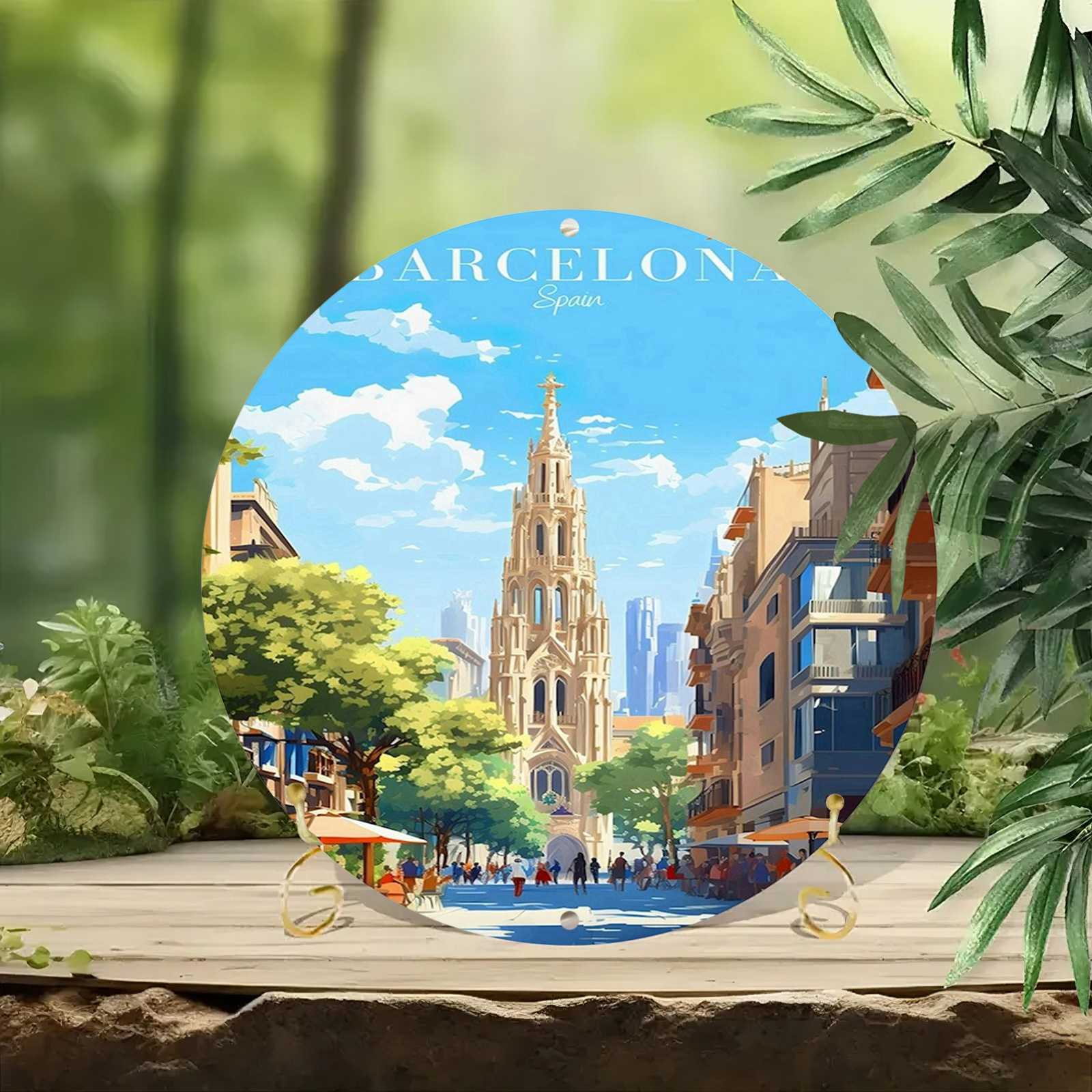 Barcelona Spain Scenic Illustr - Home Barcelona のレビューと価格