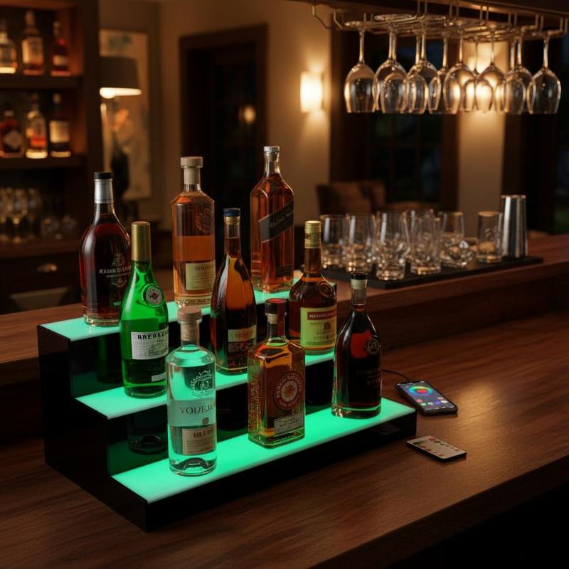 Illuminated Beverage Shelf 24  - Home Bar Shelves のレビューと価格