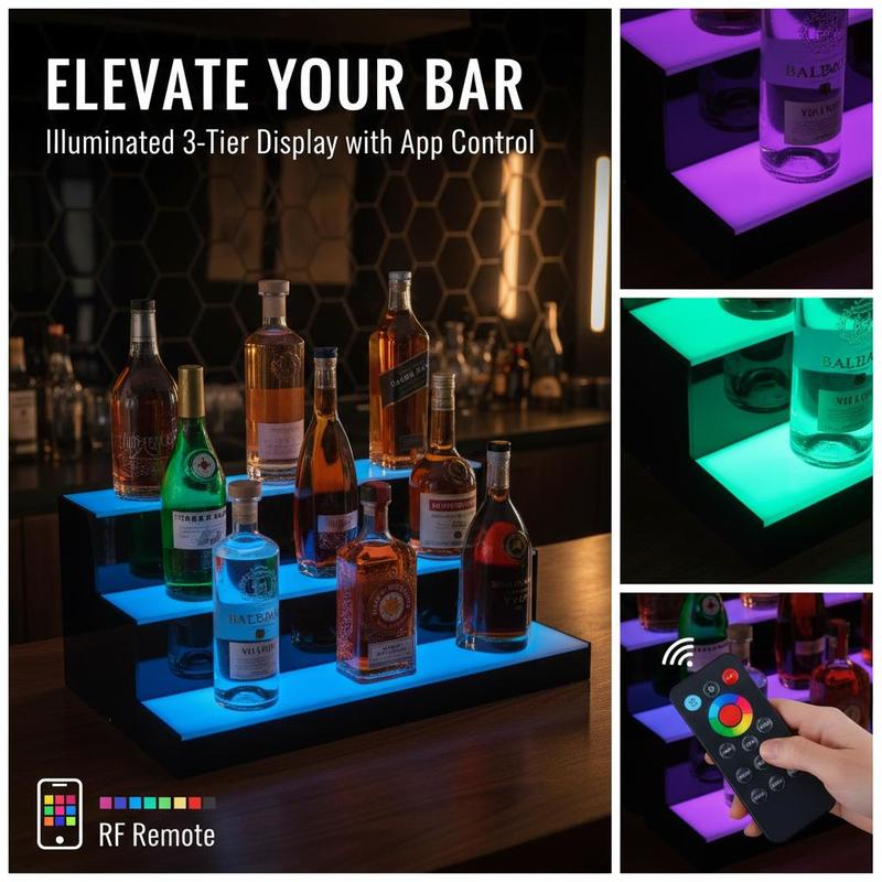 Illuminated Beverage Shelf 24  - Home Bar Shelves のレビューと価格