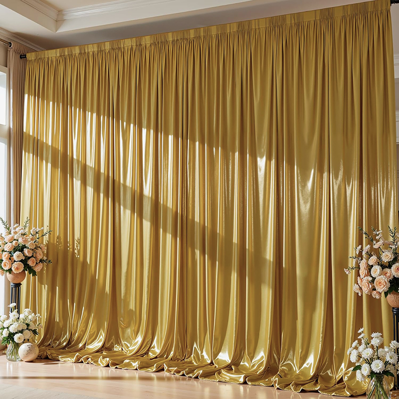 Gold Sequin Backdrop Curtain W - Home Bargains のレビューと価格