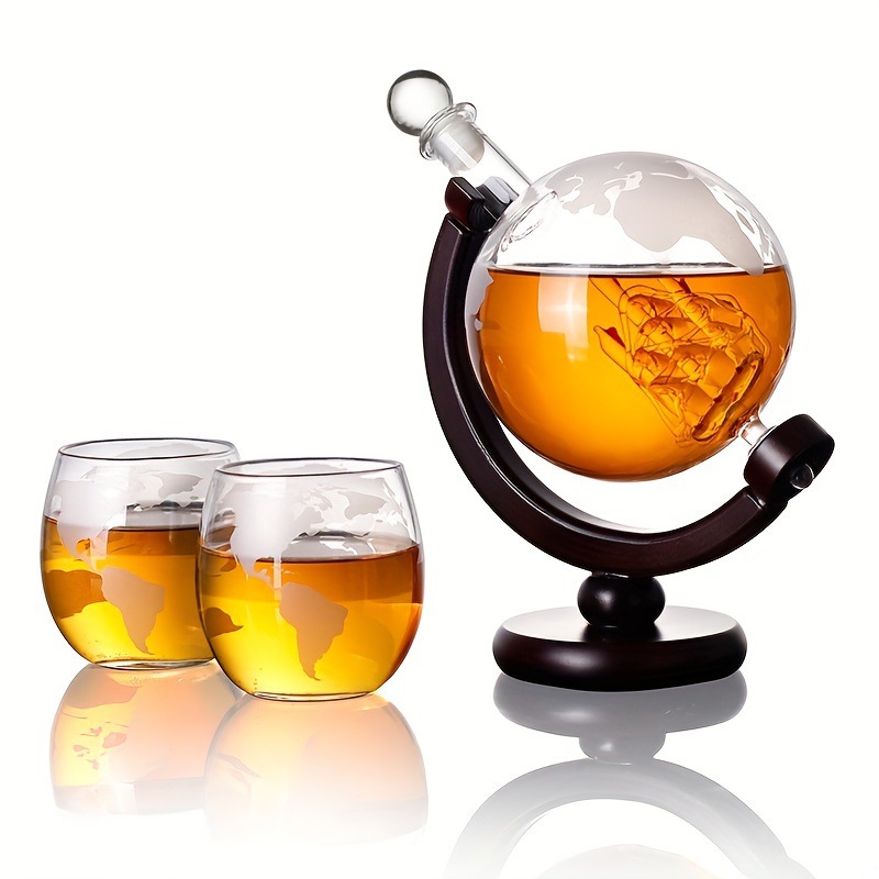 2025 Newest 3PC Glass Globe De - Decanter Globe Set のレビューと価格