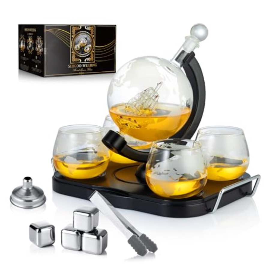 Whiskey Decanter Globe Set Gif - Decanter Globe Set のレビューと価格