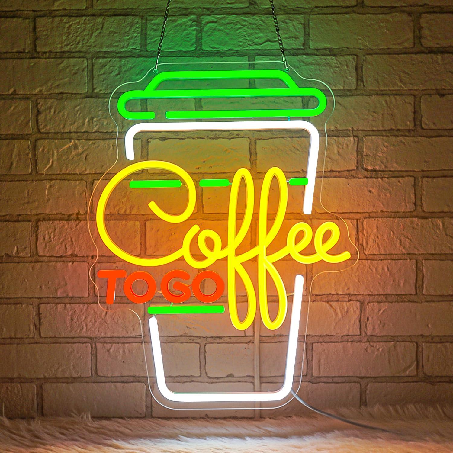 Coffee Neon Sign USB Dimmable  - Home Bar And Kitchen のレビューと価格