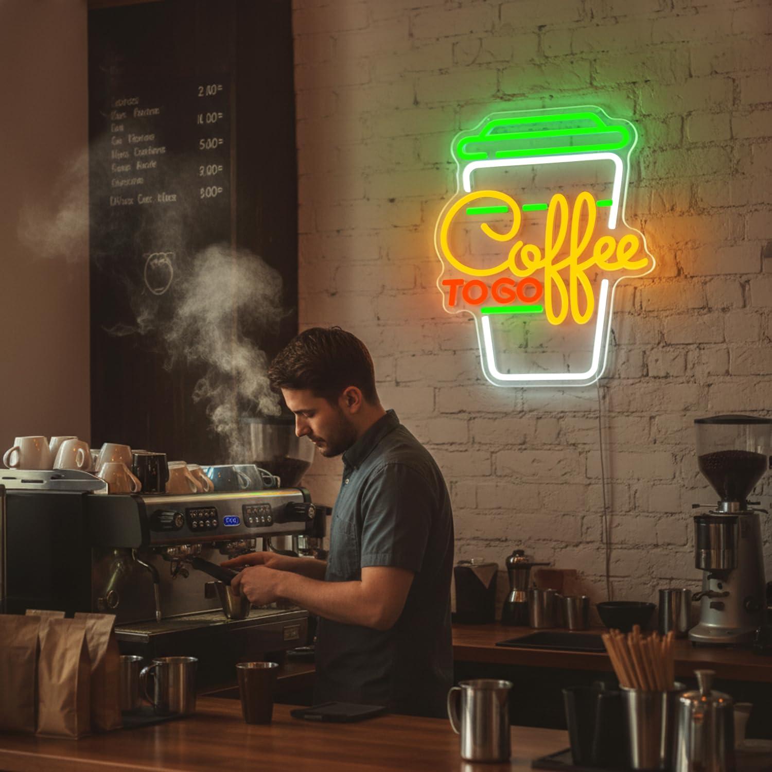 Coffee Neon Sign USB Dimmable  - Home Bar And Kitchen のレビューと価格