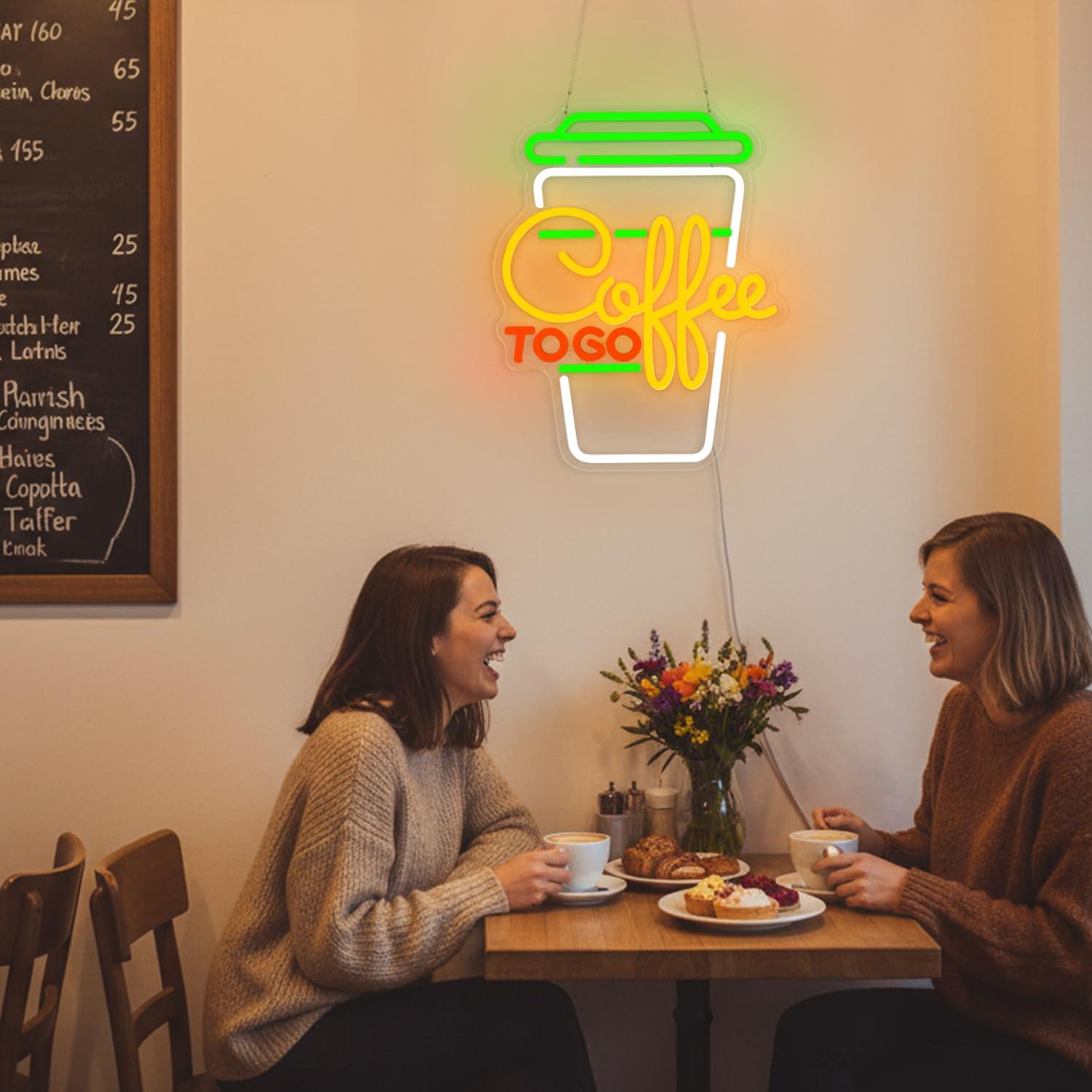 Coffee Neon Sign USB Dimmable  - Home Bar And Kitchen のレビューと価格