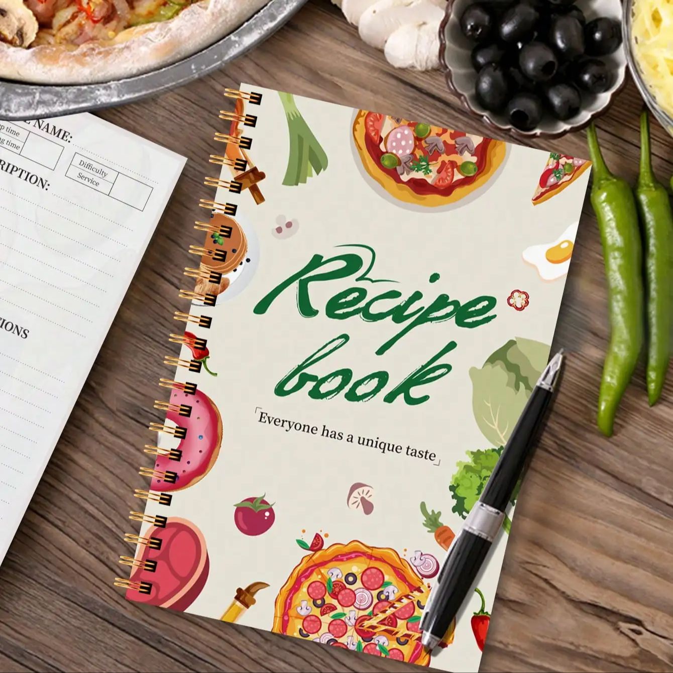 A5 Recipe Book with Full-Color - Cocktail Recipe Book のレビューと価格