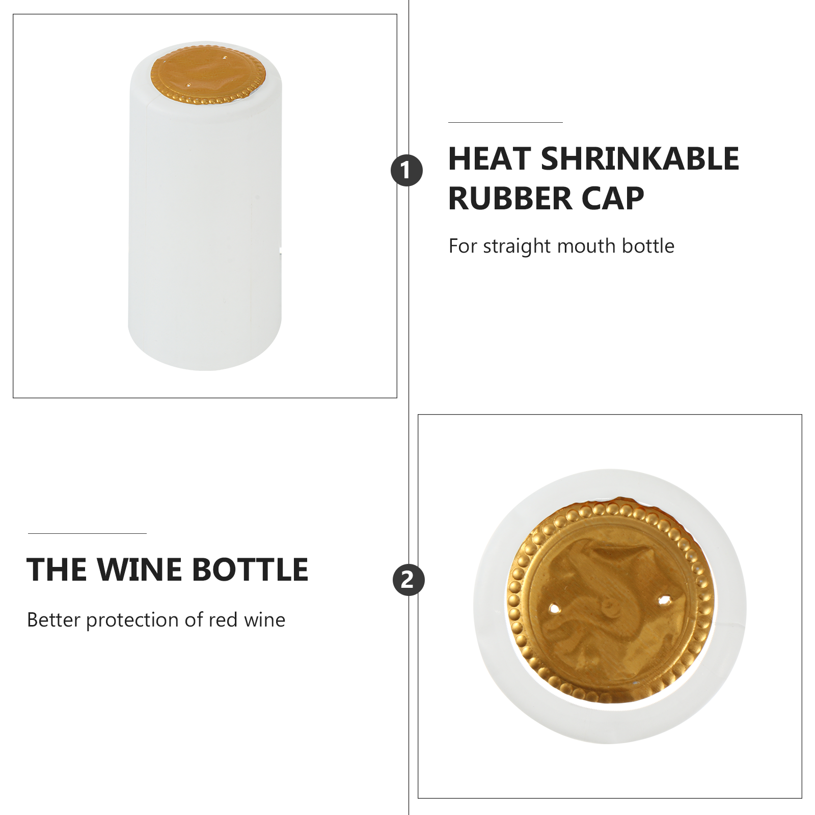 50Pcs Bottle Heat Shrink Capsu - Speed Pourer Cap のレビューと価格