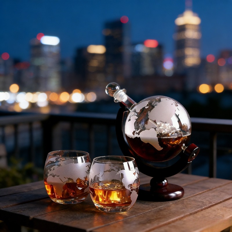 Creative Globe Decanter Set wi - Decanter Globe Set のレビューと価格