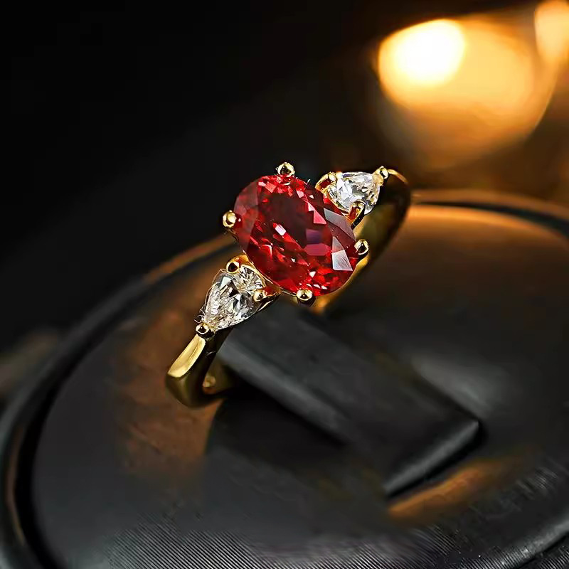 Natural 2-Carat Ruby Ring 18K  - Bar Cart Gold のレビューと価格