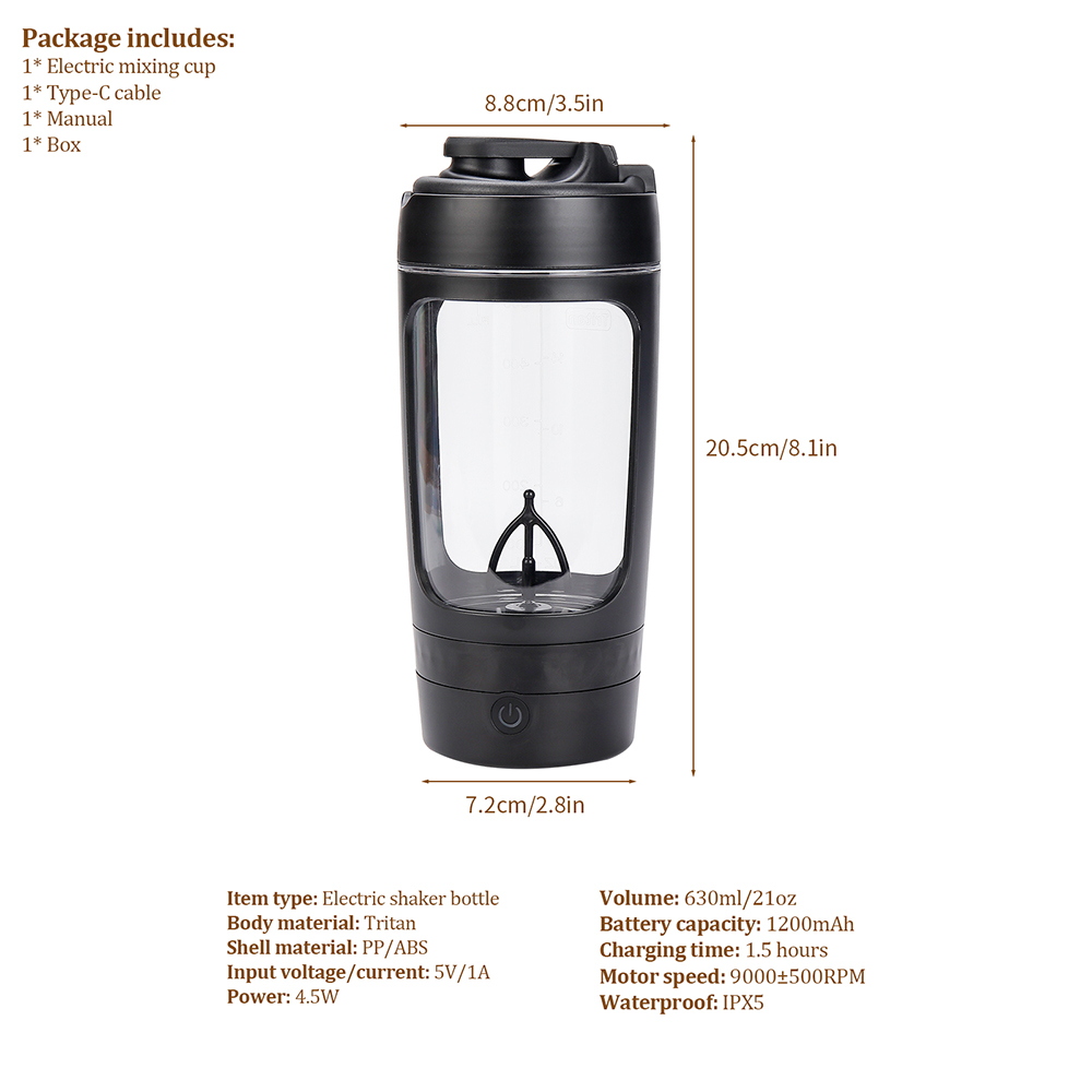 630ml Electric Shaker Bottle P - Citrus Juicer Bar のレビューと価格
