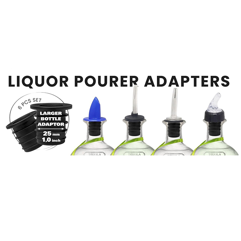 1/4/6pcs Liquor Pourer Adapter - Speed Pourer Cap のレビューと価格