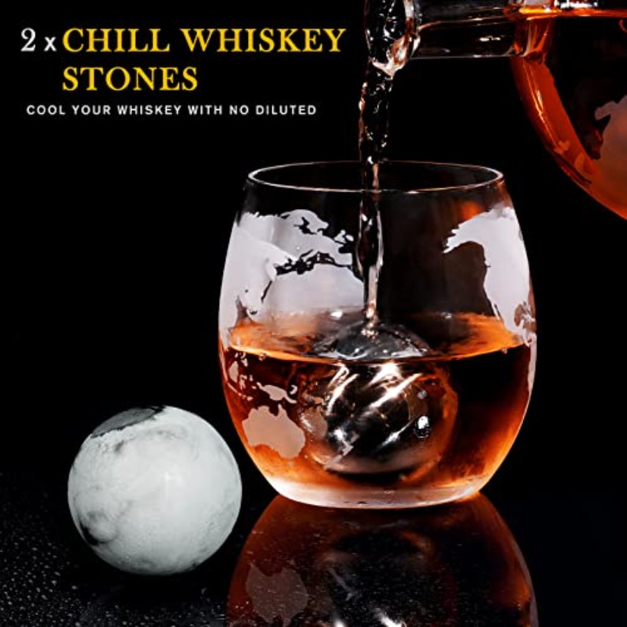 Gifts for Men Dad Fathers Day, - Decanter Globe Set のレビューと価格