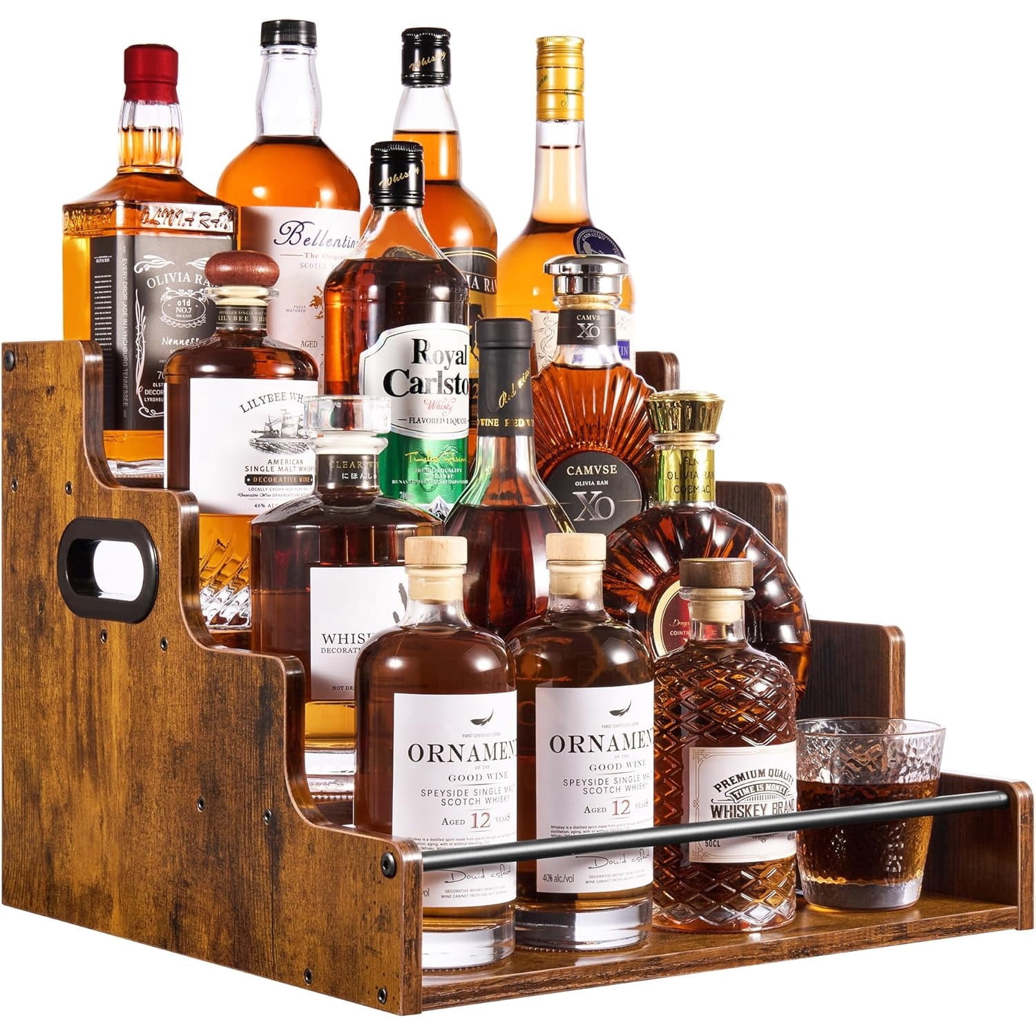 Liquor Bottle Display Shelf, C - Home Bar Shelves のレビューと価格