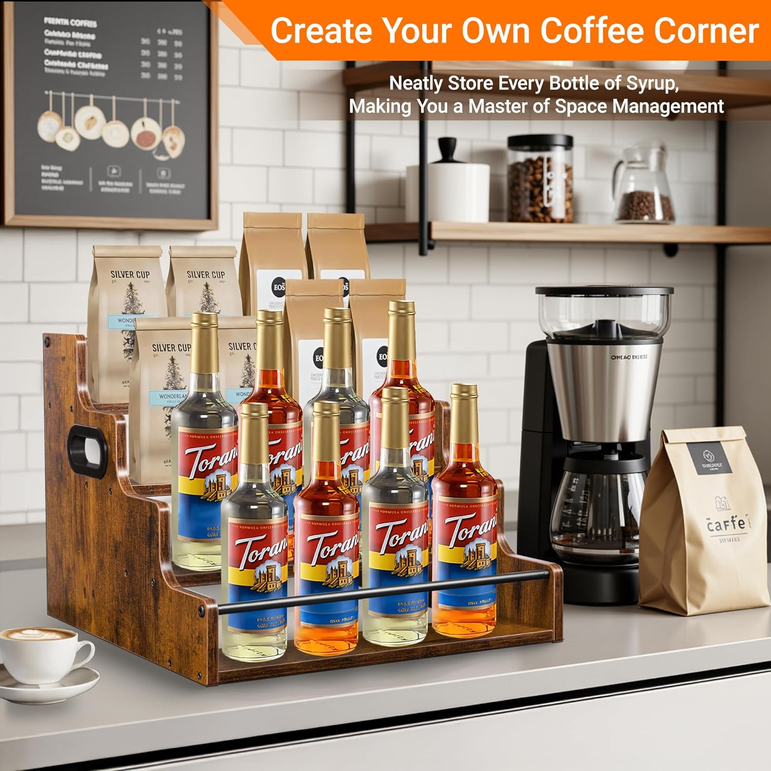 Liquor Bottle Display Shelf, C - Home Bar Shelves のレビューと価格