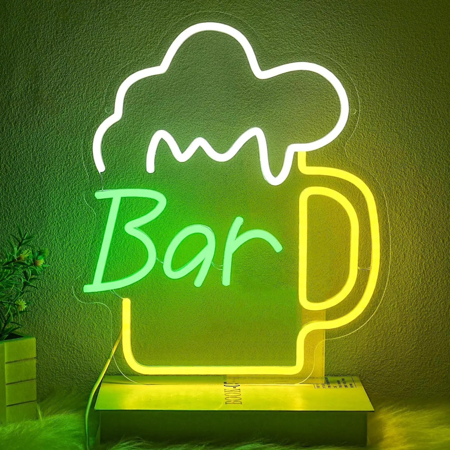 Beer Bar Neon Sign USB Dimmabl - Home Bar And Kitchen のレビューと価格