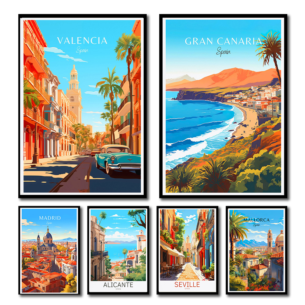 Spain Travel Poster Paris Gran - Home Barcelona のレビューと価格