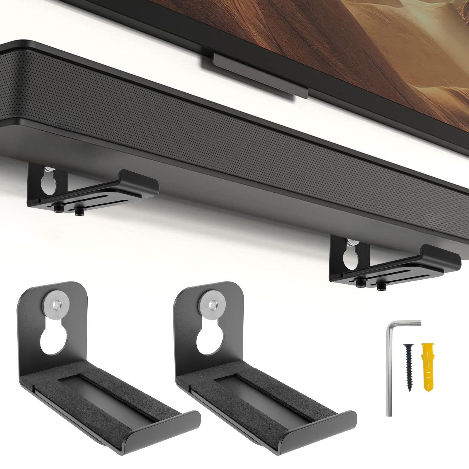 2Pcs Soundbar Speaker Stands W - Home Bar Accessories のレビューと価格