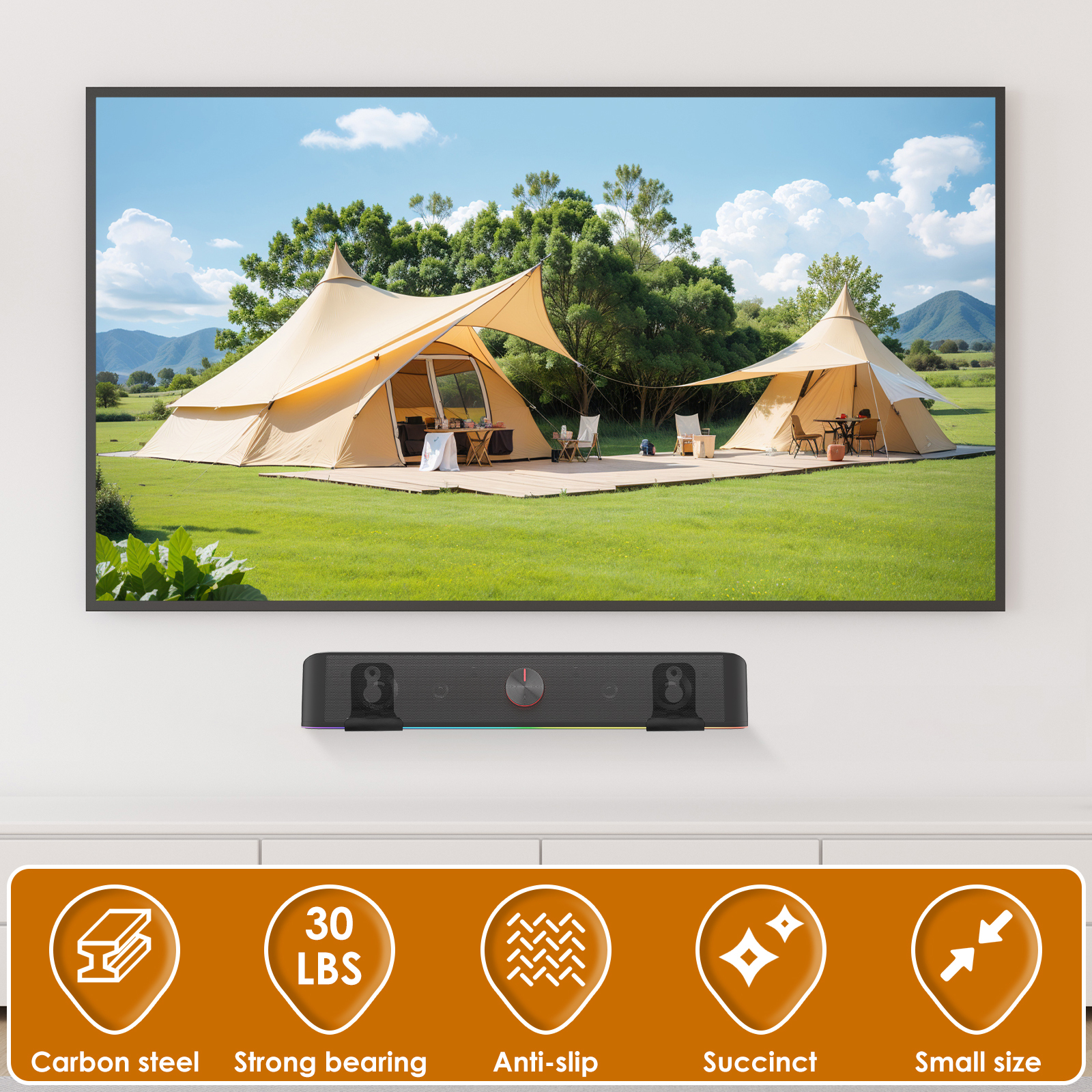 2Pcs Soundbar Speaker Stands W - Home Bar Accessories のレビューと価格